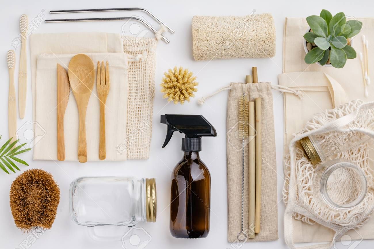 Eco-friendly glass jars and reusable containers for a sustainable home