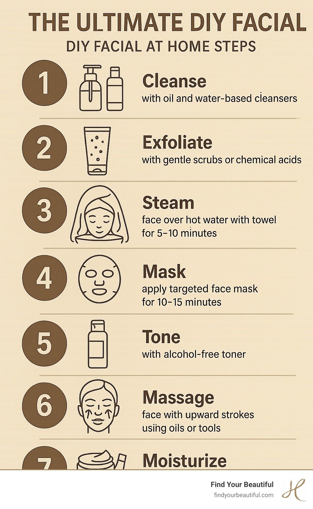 Woman practicing a relaxing self-care skincare routine at home